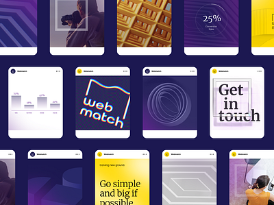 Webmatch E-Commerce Agency Brand CI Social Media Post Set Design ui web