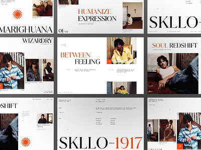 SKLLO - Fashion Studio Website brand branding clean cloth design editorial fashion homepage minimalist swiss design ui uidesign web design website