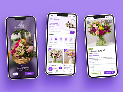 Chic floral - flower shop app flower graphic design mobile shop app ui ui ux