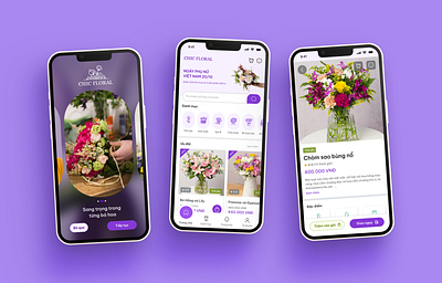 Chic floral - flower shop app flower graphic design mobile shop app ui ui ux