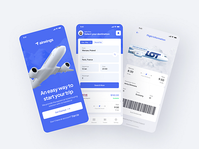 Flight Booking Application android application flight booking ios mobile app ui design