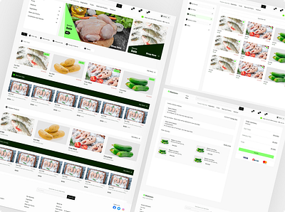 Food Mart Website agriculture agriculture website design frozen food grocery store landing page product design ui uiux uiux design ux web de web design website