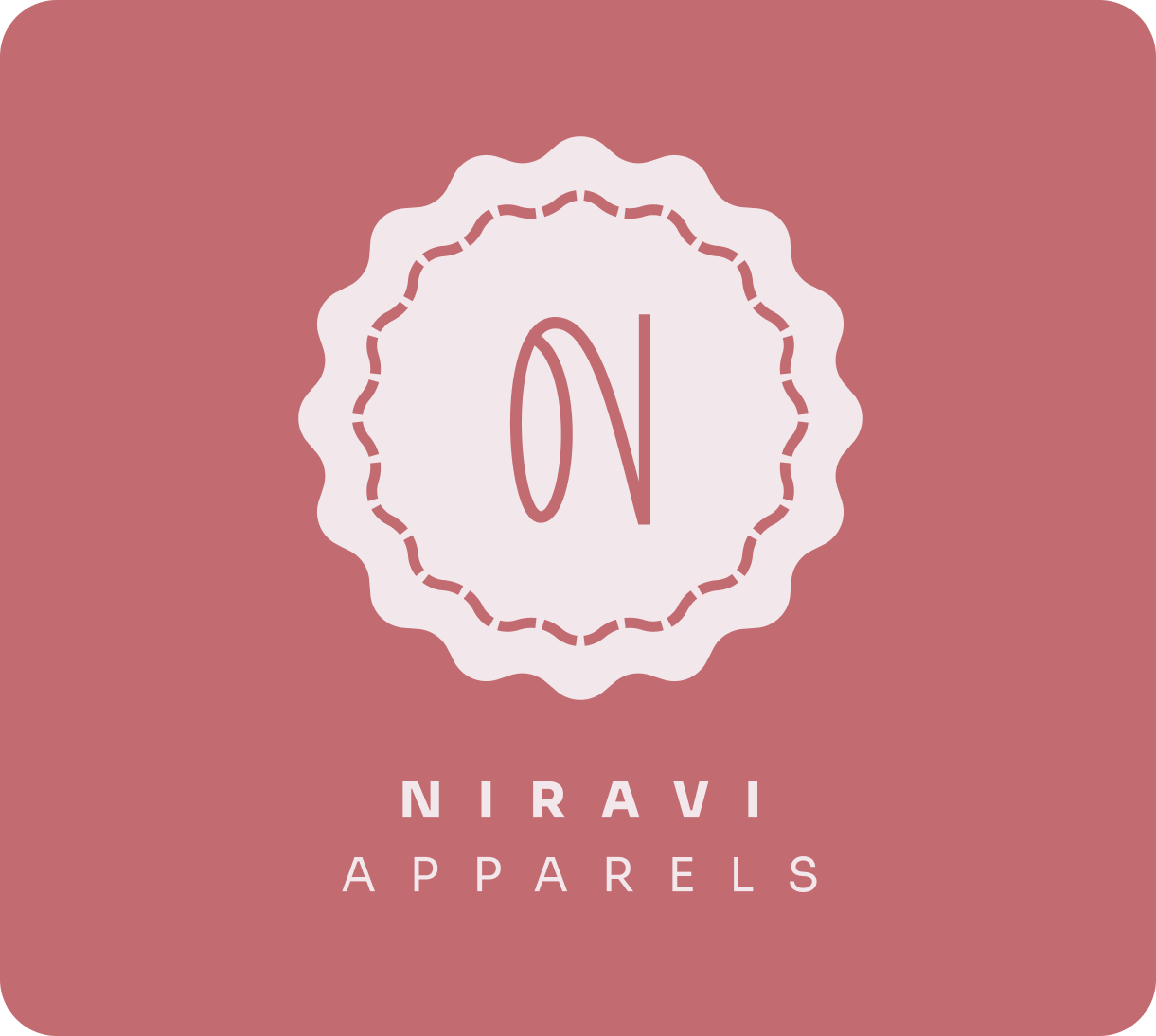 Niravi Apparels branding logo