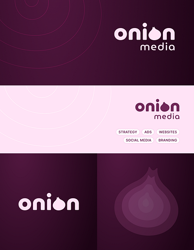 Onion Media - Digital Marketing Agency branding graphic design logo