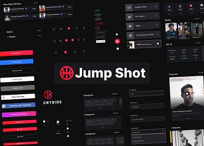 Basketball Mobile App Design System app design basketball consumer app consumer product design system freelance freelancer jacob olenick las vegas mobile app open for freelance product design ui uiux ux