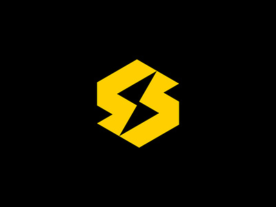 S & Lighting Bolt best bolt brand identity creative energy geometric light bolt lighting bolt minimalist modern negative space power s bolt s logo s mark s power simple spark symbol top