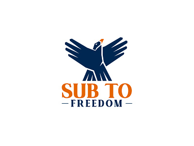 Sub to Freedom Logo advocacy bail eagle eagle ahnd falcon fly freedom hand logo