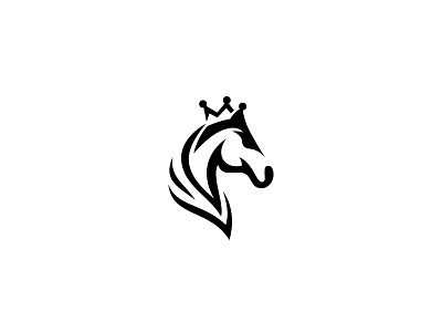 Horse Crown animal crown equestrian horse king logo racing ranch unicorn