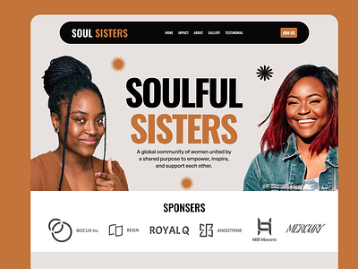 Women Empowerment Website for Soul Sisters ui web web design website design women empowerment