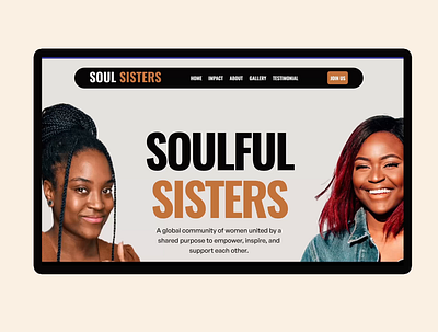 Women Empowerment Website for Soul Sisters ui web web design website design women empowerment