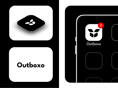 Outboxo abstrace bento brand clean concept delivery design flat graphic design illustration isometrc logo minimal redesign theme tools type vector visual website