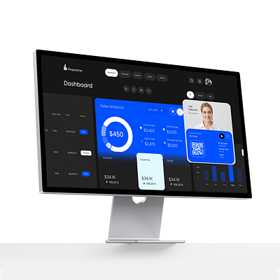 Propstone app/dashboard design 3d animation graphic design logo motion graphics ui website website design website development