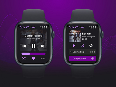 🎧 Music player in Apple Watch service design club ui camp ui camp w24