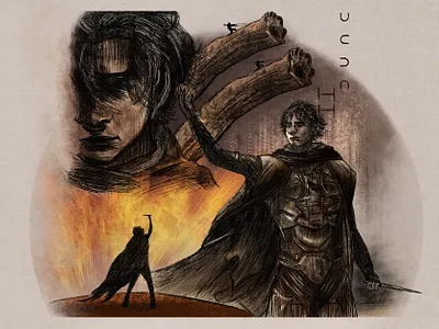 Dune Painting illustration