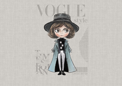 Blythe character design illustration