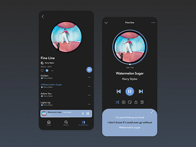 Music Player app challenge figma mobile music music player play service design club spotify ui ui camp ui camp w24