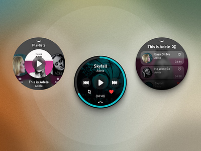 Music Player service design club ui