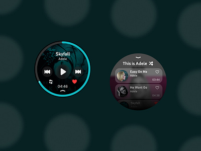 Music Player service design club ui