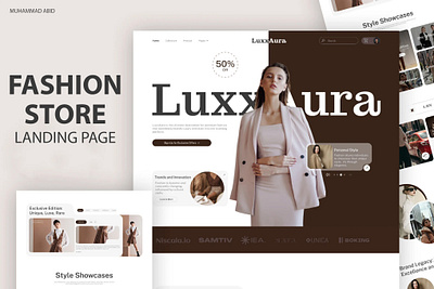 Fashion Store Landing Page (UX Design) adobe xd figma landing page uiux ux design web design web page webdesign