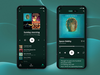 🎧 Music player android mobile music service design club ui ui camp ui camp w24