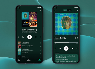 🎧 Music player android mobile music service design club ui ui camp ui camp w24