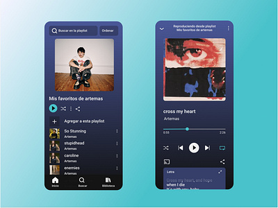 Music player service design club ui ui camp ui camp w2024 ui camp w24 uxui