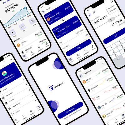 Coinmaster cryptocurrency application crypto design ui uiux ux