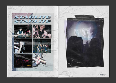 Mini Starlite Collective Zine Collage adobe graphic design photoshop typography