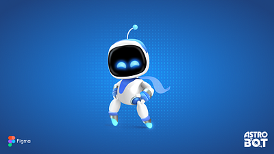 Astro Bot Illustration astrobot figma illustration vec vector