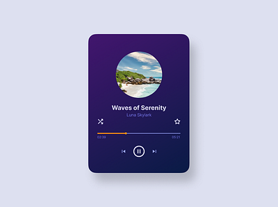 𝗠𝘂𝘀𝗶𝗰 𝗣𝗹𝗮𝘆𝗲𝗿 𝗨𝗜 daily challenge figma interaction design minimalist design music player ui ui design ui design challenge uiux