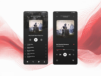 Classic Music Player graphic design ui