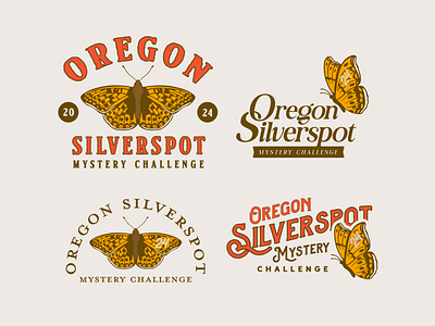 Oregon Silverspot Mystery Challenge apparel branding apparel design branding bug design butterflies butterfly butterfly badge butterfly design butterfly inspiration butterfly inspo butterfly logo butterfly logo design hat design logo monarch butterfly oregon design oregon logo oregon silverspot outdoor logo retro