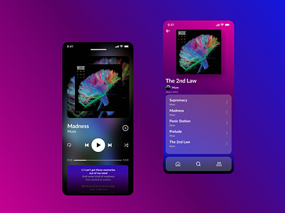 Music Player app music player service design spotify ui camp ui camp24