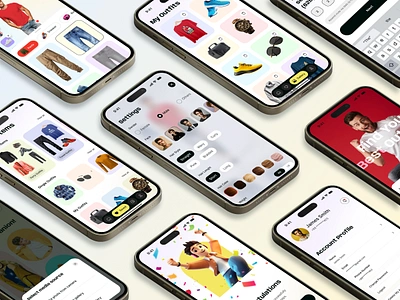 AI Fashion Mobile App ai android app artificial intelligence design ecommerce fashion interaction ios lifestyle minimal mobile popular shot trending