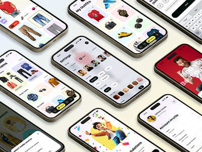 AI Fashion Mobile App ai android app artificial intelligence design ecommerce fashion interaction ios lifestyle minimal mobile popular shot trending