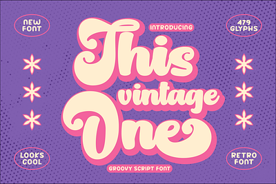 This Vintage One – Retro Font advertising bold branding business creative design film graphic design illustration invitation label design lettering logo magazine music nostalgia packaging poster retro font typography vintage