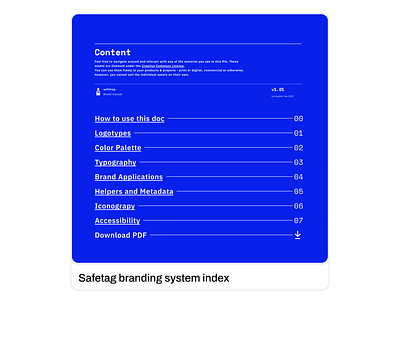 Branding system for Safetag.org brand design brand system branding design system