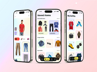 AI Fashion Mobile App ai app artificial intelligence clothing design ecommerce fashion ios lifestyle luxury mobile popular shot trending ui ux