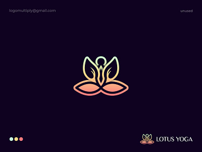 Lotus yoga logo design/meditation logo brand logo branding design icon illustration leaf logo logo design logomark logos lotus meditation minimal logo modern modern logo wellness yoga yoga logo