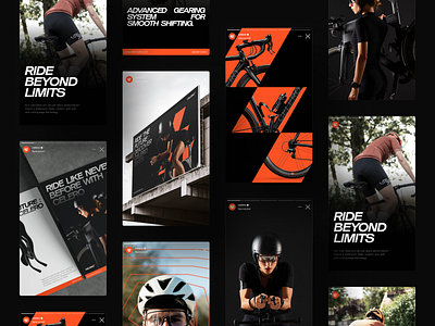 Celero Bikes - Social Media Post bicycle bike brand brand design brand identity branding identity social media socmed design visual identity