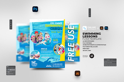 Kids Swimming Lessons Flyer aam360 aam3sixty family swimming flyer template free flyer hotel pool kids activities kids lessons kids swimming lessons splash sports flyer summer lessons swimming swimming class swimming flyer swimming lessons swimming pool swimming store swimsuit water