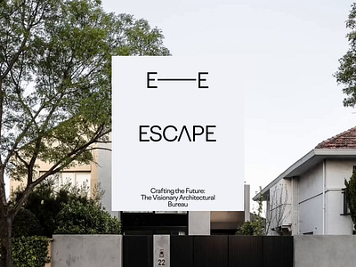 Branding For Architectural Agency Escape agency animation arch architecture brand identity brandbook branding bureau clean construction design interior design logo logotype minimalist mockup modern spaces ui ux web design