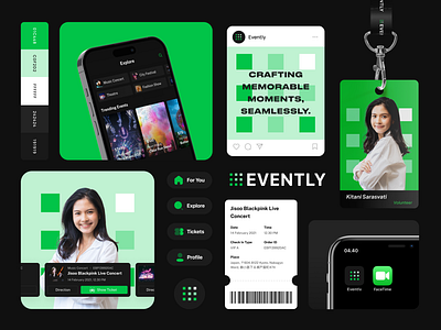 Evently - Premium Event App UI Kit application branding ceremony concert design event festival flat graphic design identity illustration interface live logo mobile mockup streaming ticket ui vector