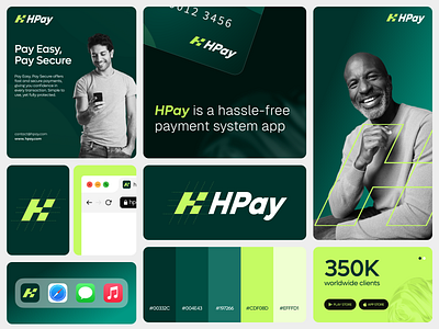 Hpay | Payment Logo Branding | Orbix Studio banking payment logo brand identity branding business logo creative logo fast pay finance gateway graphic design hpay minimalist modern logo design money transfer orbix studio pay logo payment logo payment system secure pay secure payment transaction logo