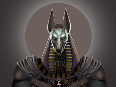 Anubis digital art illustration