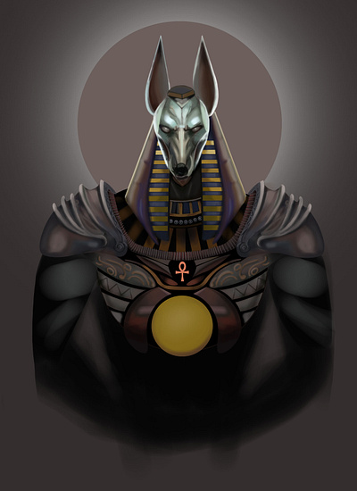 Anubis digital art illustration