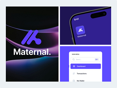 Brand Guidelines - Maternal 🚀 app brand design branding design figma finance futuristic graphic design illustration logo logo concept minimalism ui ux