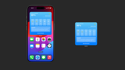 Day 37 - Weather Design #DailyUI app dailyui design ios lightmode temperature ui uv ux weather widget
