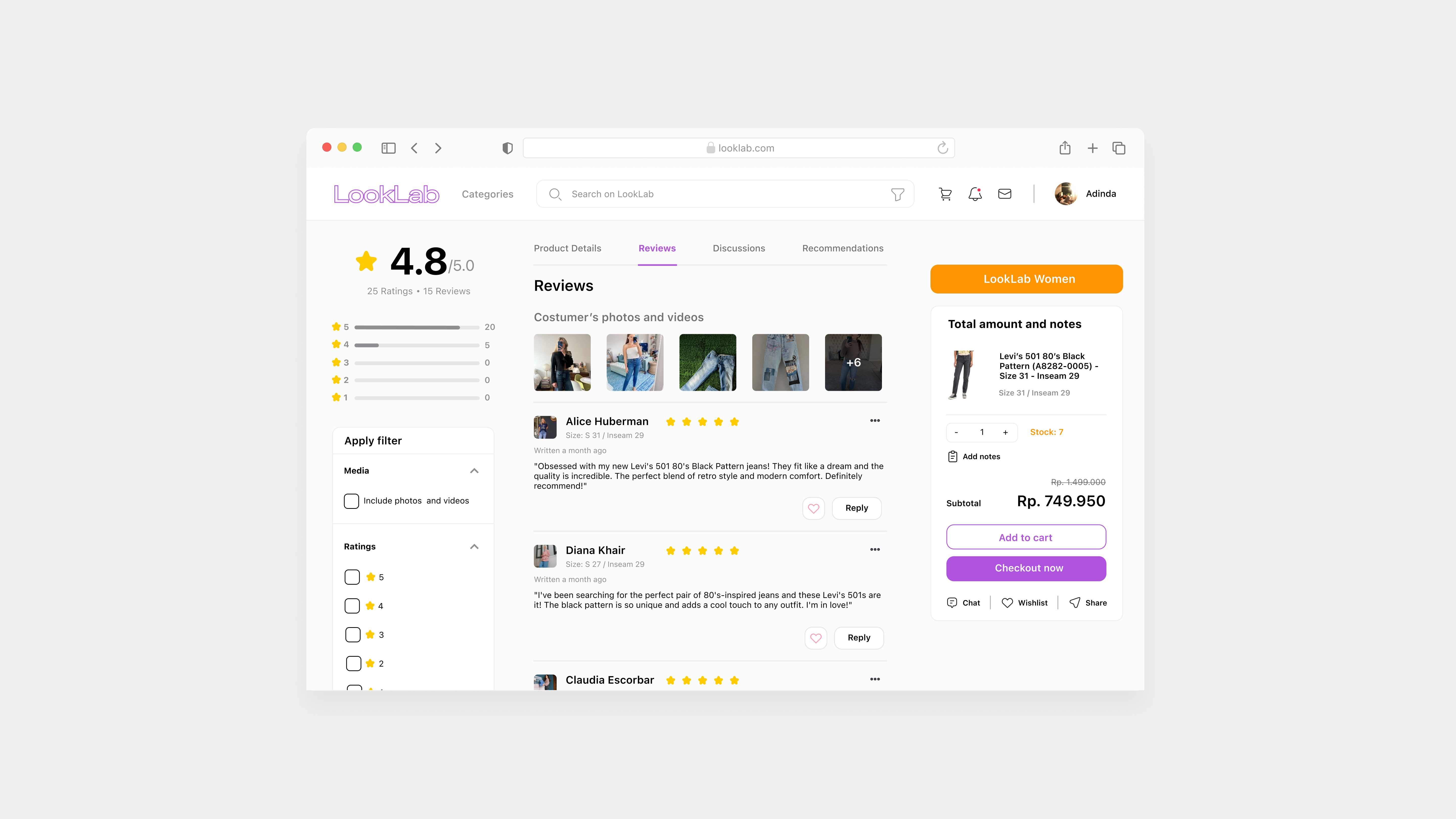 Day 39 - Testimonial #DailyUI dailyui design lightmode macos ratings review testimonial ui ux website