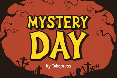 Mystery Day – Spooky Font branding children design display font font gaming halloween horror poster spooky font youtube